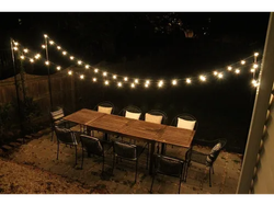 GUIRNALDA DE FOCOS VINTAGE INTERIOR/EXTERIOR CALIDAS TERRAZA APTO LLUVIA X 15MT