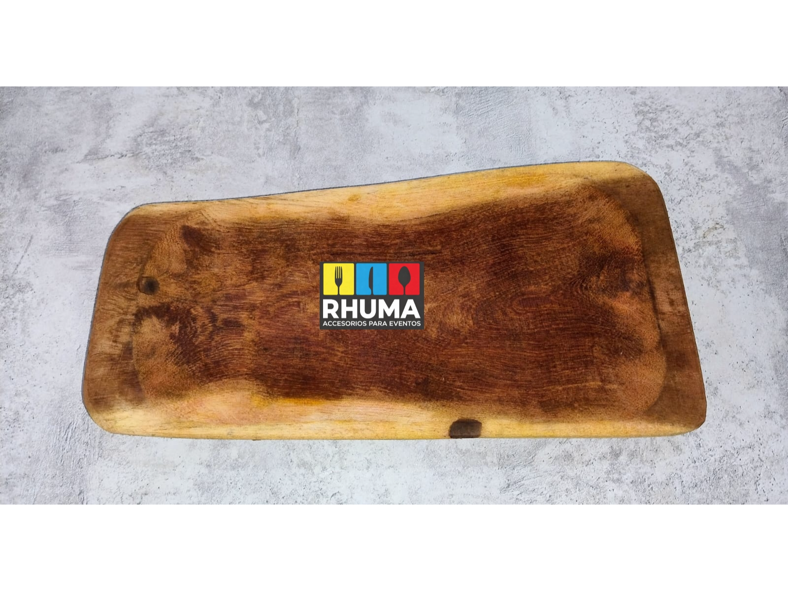 BANDEJA PARA SERVIR DE MADERA ALGARROBO 40X17