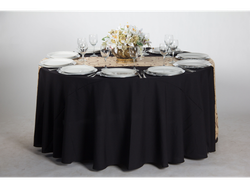 MANTEL REDONDO 3M DIAM NEGRO