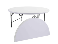 MESA REDONDA (1,54 DIAMETRO) liviana (tipo valija)