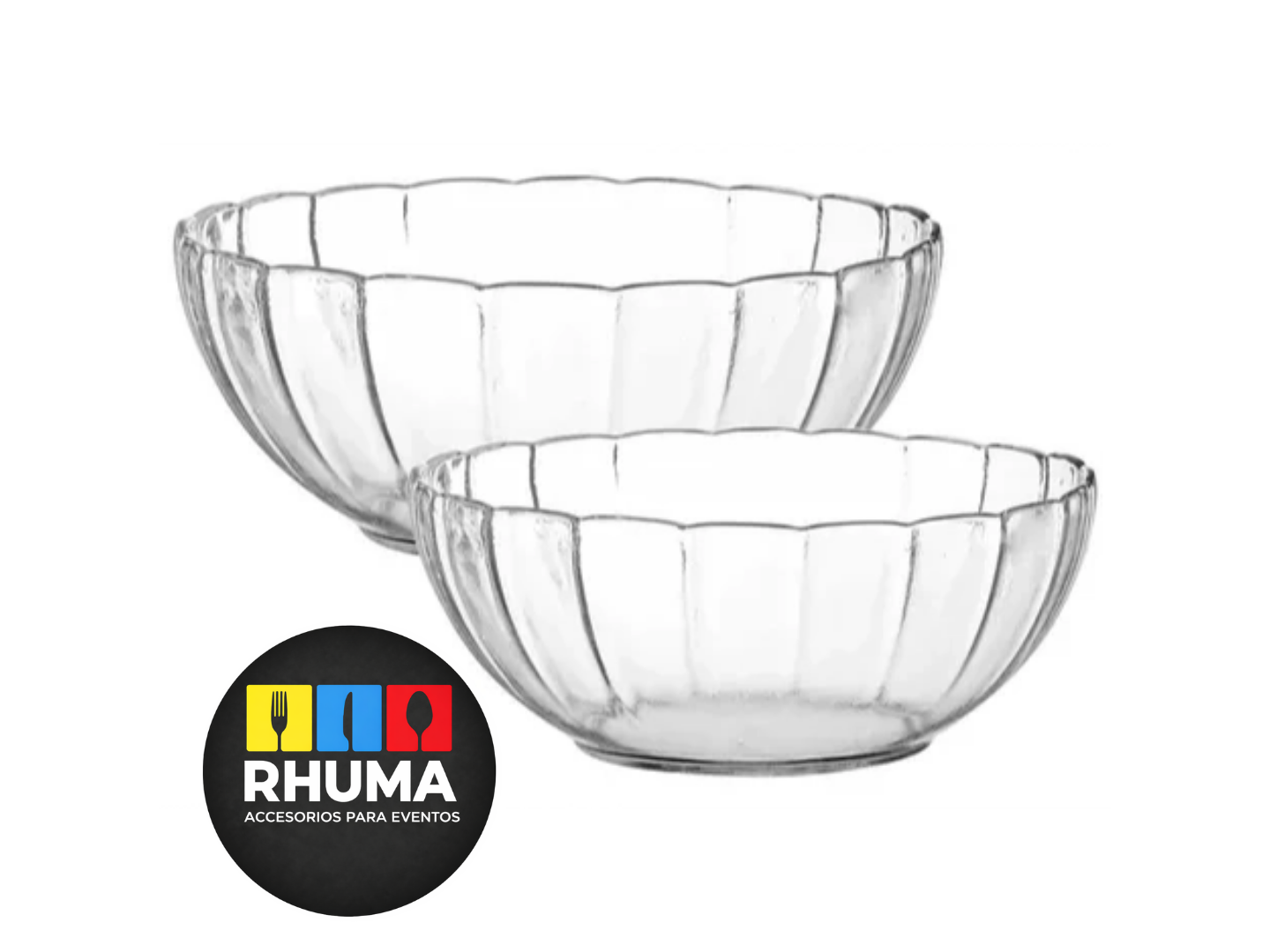 ENSALADERA DE VIDRIO (21cm diam Alto 8CM)