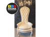 SILLÓN DE QUINCEAÑERA O AGASAJADO ESTILO LUIS 15 (1,66X0,83X0,50)
