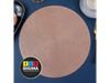 PLATO DE SITIO PVC ORO ROSA (38CM DIAM)