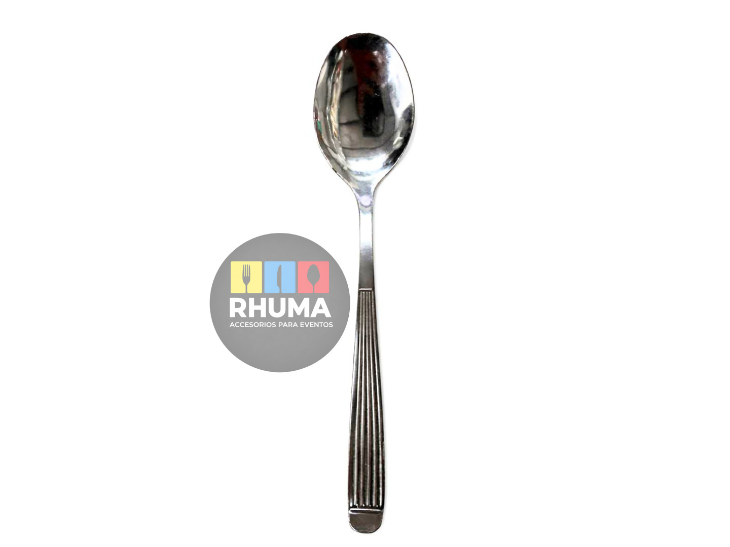 CUCHARA DE POSTRE PARIS RAYADO AC INOX