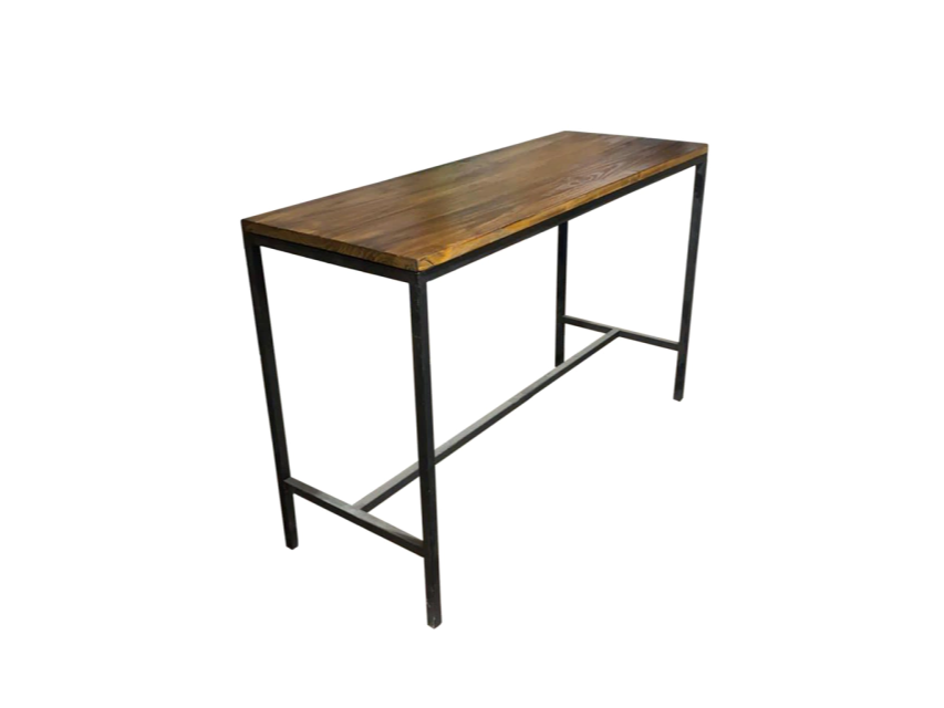 MESA 1,20 X 0,6CM (1,1 DE ALTO) PATAS HIERRO Y MADERA