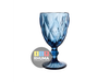 COPA LABRADA (VINO/AGUA/DECORACION) COLOR HUMO C/BORDE DORADO