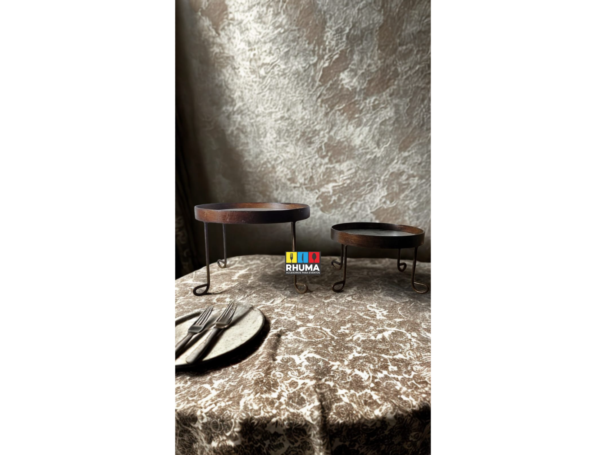 Altura 1 Piso (base espejada 23 cm) Buffet Postres Desayuno Brunch Muffin /alto 11cm