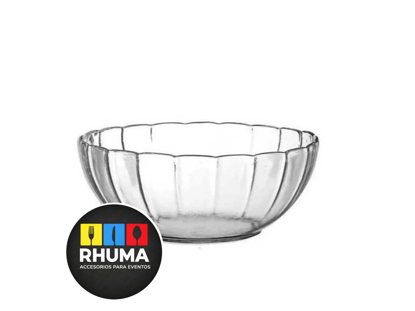 ENSALADERA DE VIDRIO (25cm diam Alto 9,5)