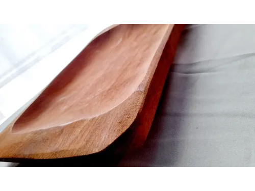 BANDEJA PARA SERVIR DE MADERA ALGARROBO 36X21