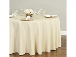 MANTEL REDONDO DE COLOR 3M DIAM (NATURAL)