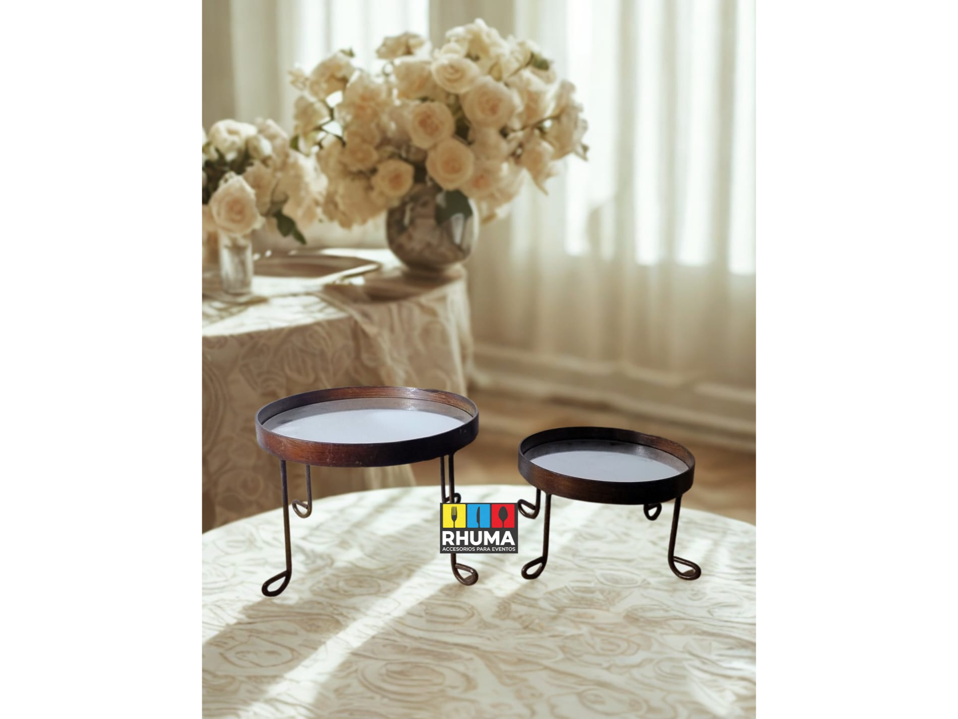 Altura 1 Piso (base espejada 25 cm) Buffet Postres Desayuno Brunch Muffin /alto 16cm