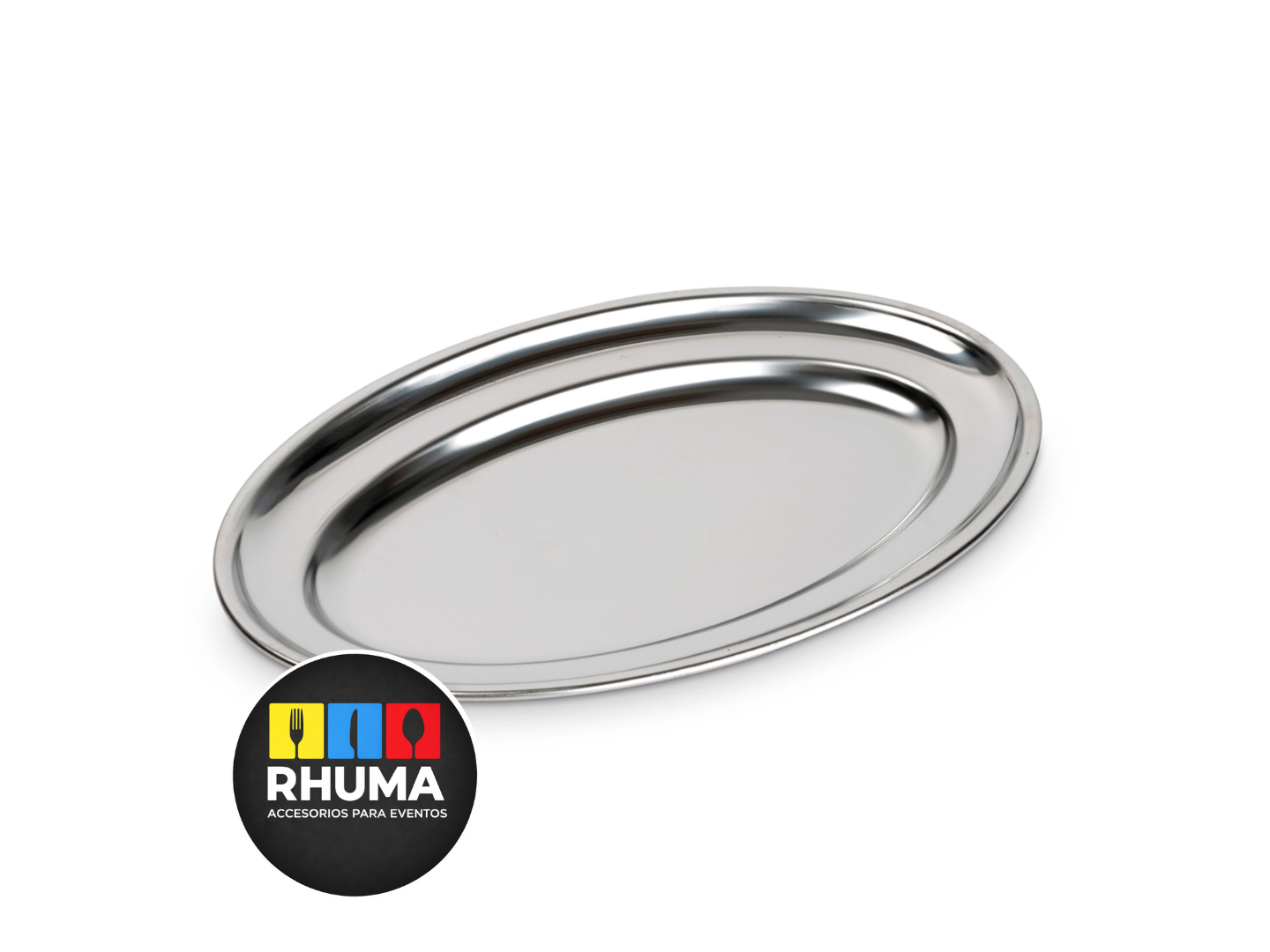 FUENTE OVAL ACERO INOX CAROL (38X26CM)