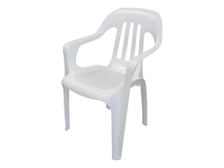 SILLAS PARA NIÑOS (PLASTICAS BLANCAS Y VERDE MANZANA)