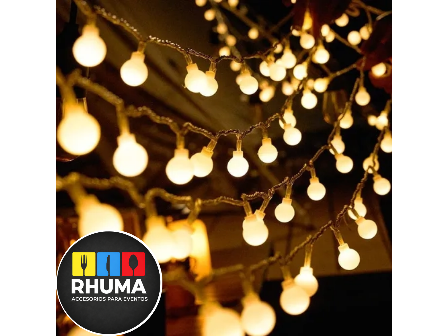 GUIRNALDA LUCES LED BOLITA CRISTAL X28 4 MT DE LARGO