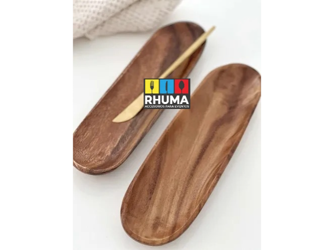 BANDEJA PARA SERVIR DE MADERA ACASIA 43X15