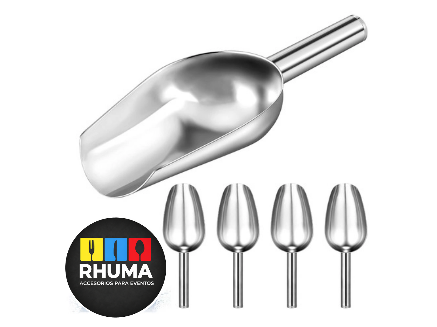 PALA PARA HIELO / GRANOS 19CM AC INOX