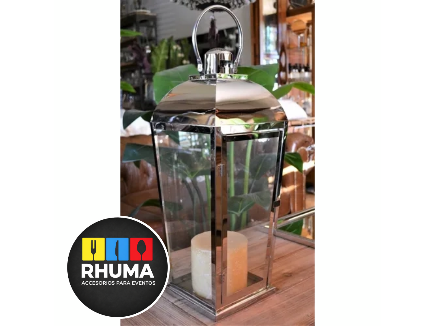 FAROL FANAL ACERO + VELÒN + PILAS