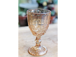 COPA LABRADA (VINO/AGUA/DECORACION) COLOR CHAMPAGNE