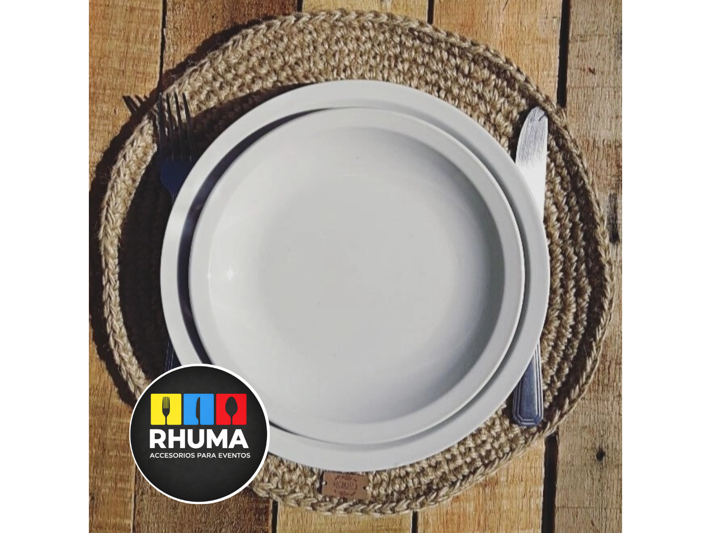 PLATO DE SITIO YUTE 38cm diam