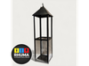 FAROL FANAL NEGRO 55CM ALTO + 3 PILAS + VELON