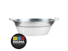 FRAPERA ZINC OVALADA (LARGO 40CM, ANCHO 34CM, ALTO 22CM)