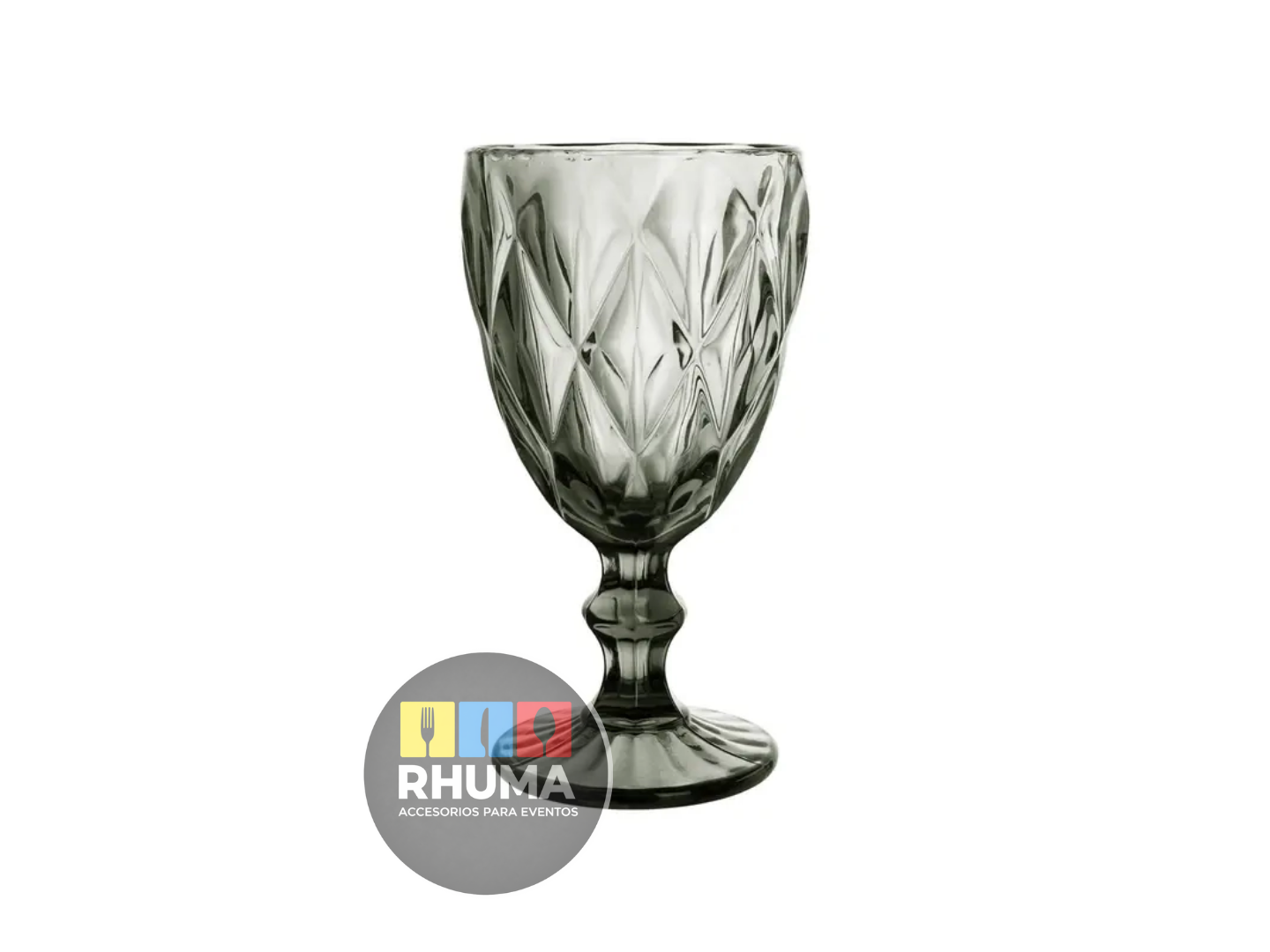 COPA LABRADA (VINO/AGUA/DECORACION) COLOR BLANCO/TRANSPARENTE