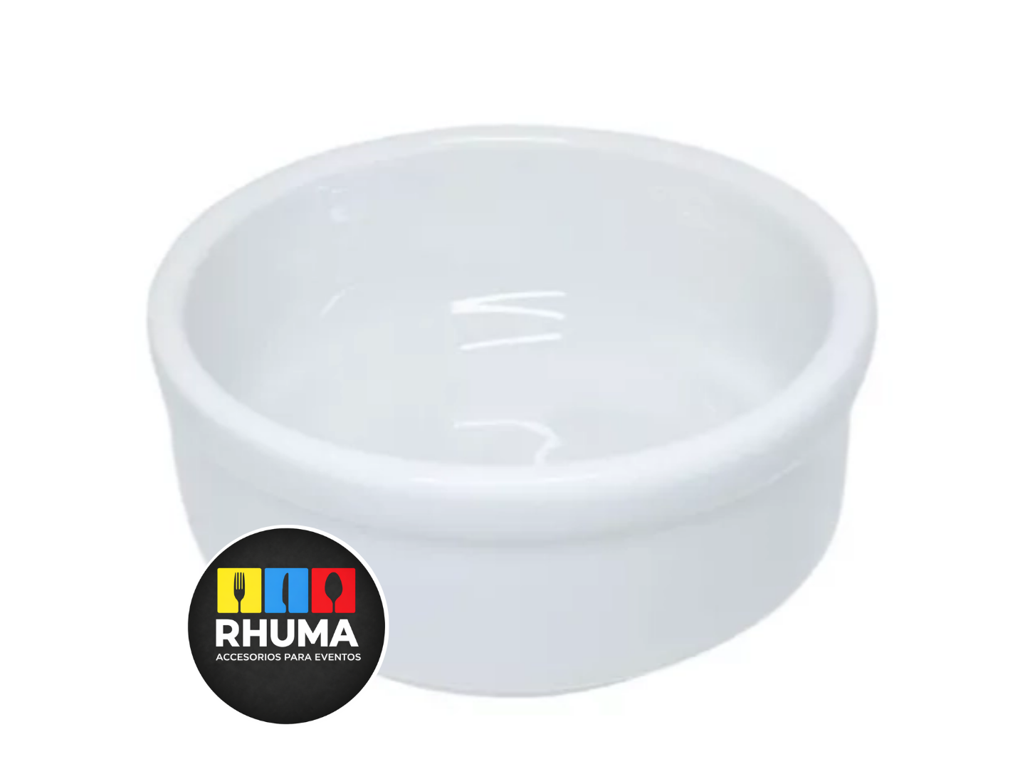 CAZUELA BLANCA DE 12CM DIAM 5,5CM ALTO