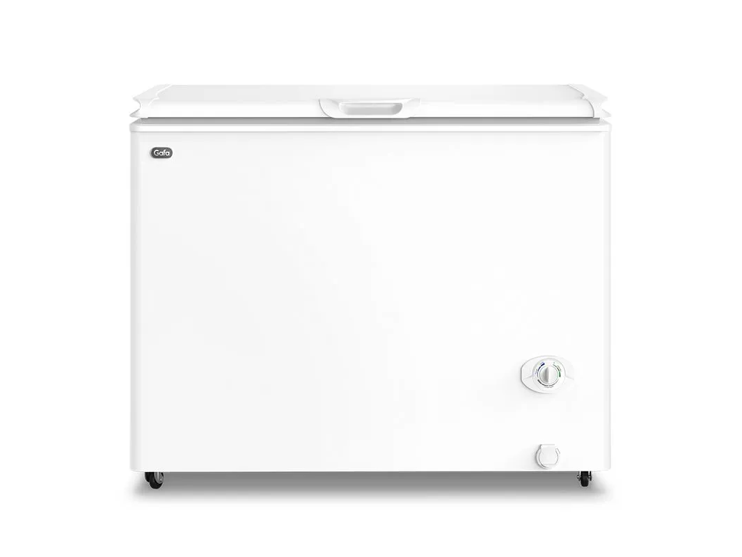 Freezer Gafa 280l Blanco Alto 89,8Cm ancho 109,9cm profundidad 66,4cm (peso 41Kg) 4 temperaturas: freezer, turbo, conservador, y enfriador.