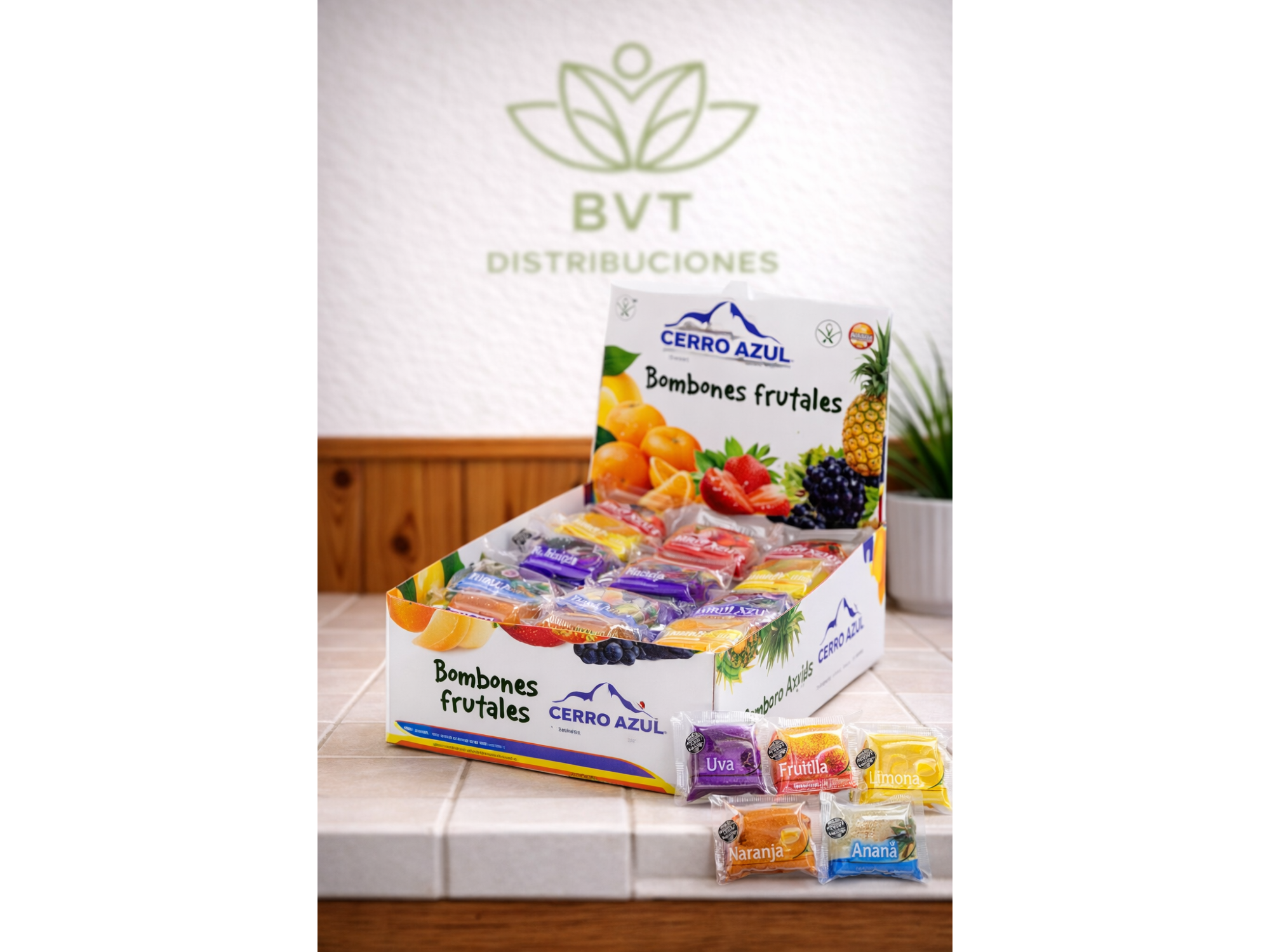 Bombones Frutales Surtidos Caja x45unidades