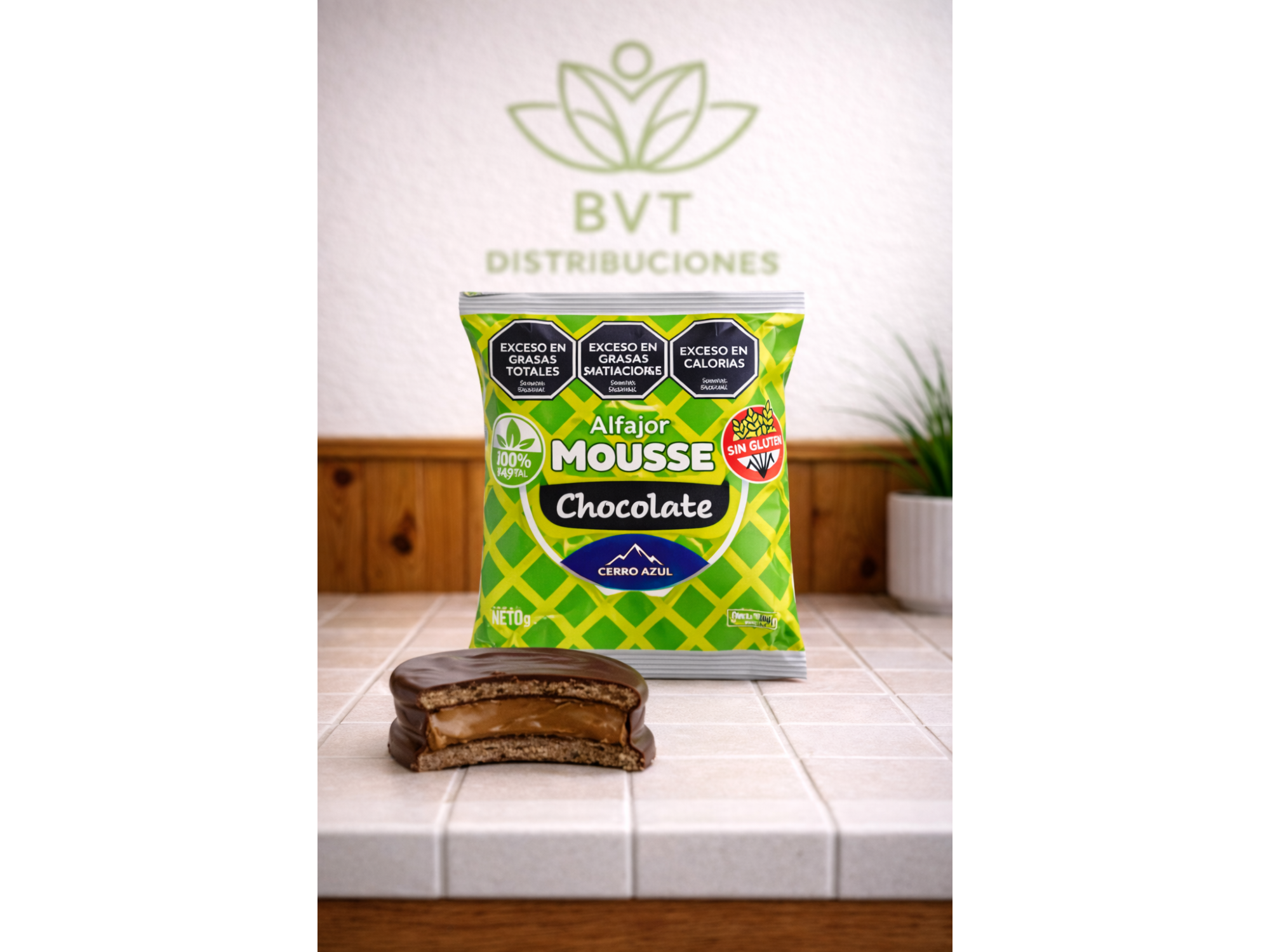 Alfajor Mousse Chocolate (Caja cerrada 12 Unidades)