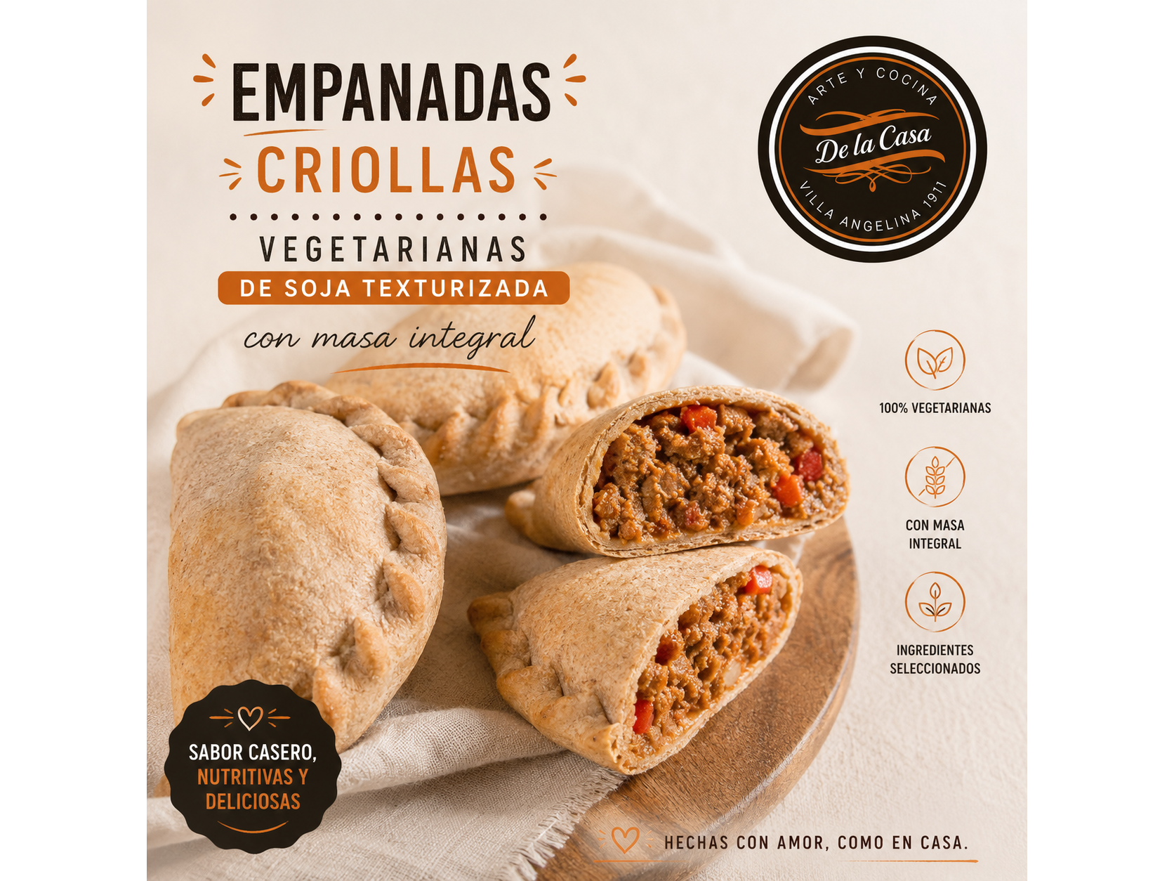 Empanadas Criollas Veggies de Viandas De la casa