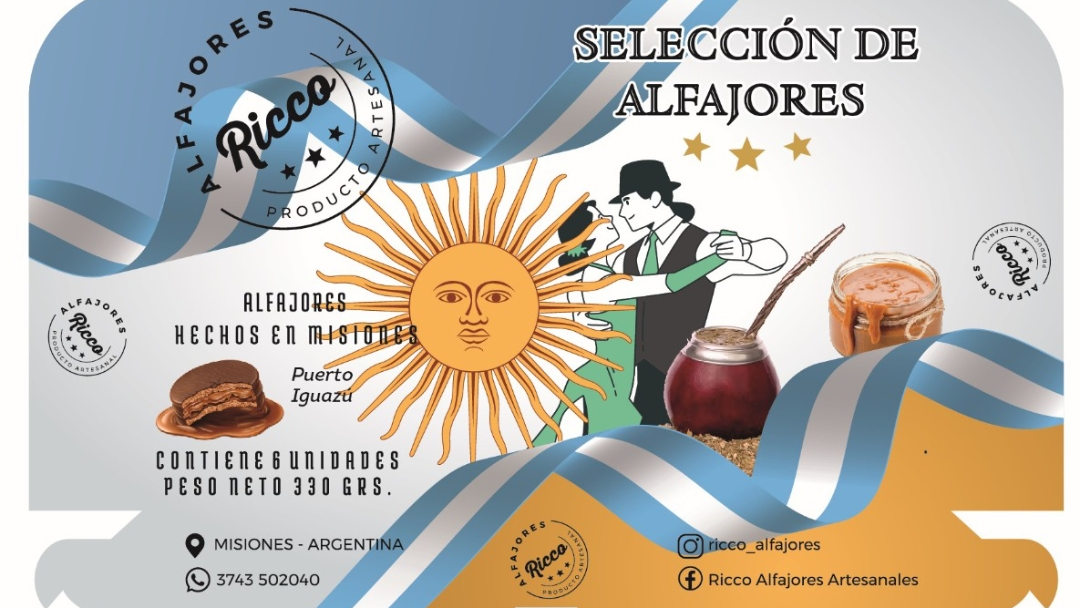 Caja de alfajores x 12 unidades
