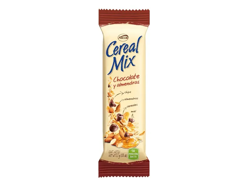 Barra chocolate y almendras CEREAL MIX 23g