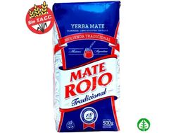 Yerba tradicional MATE ROJO 500g