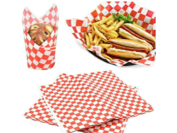 PAPEL  PARAFINADO  CUADRILLE ROJO 30x40CM