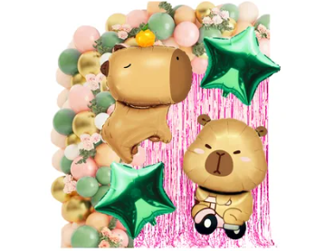 KIT GLOBOS DE CAPIBARA