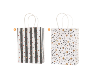 BOLSA REGALO KRAFT ESTAMPA 20X30