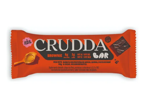 Barra Proteica sabor Brownie 40g CRUDDA