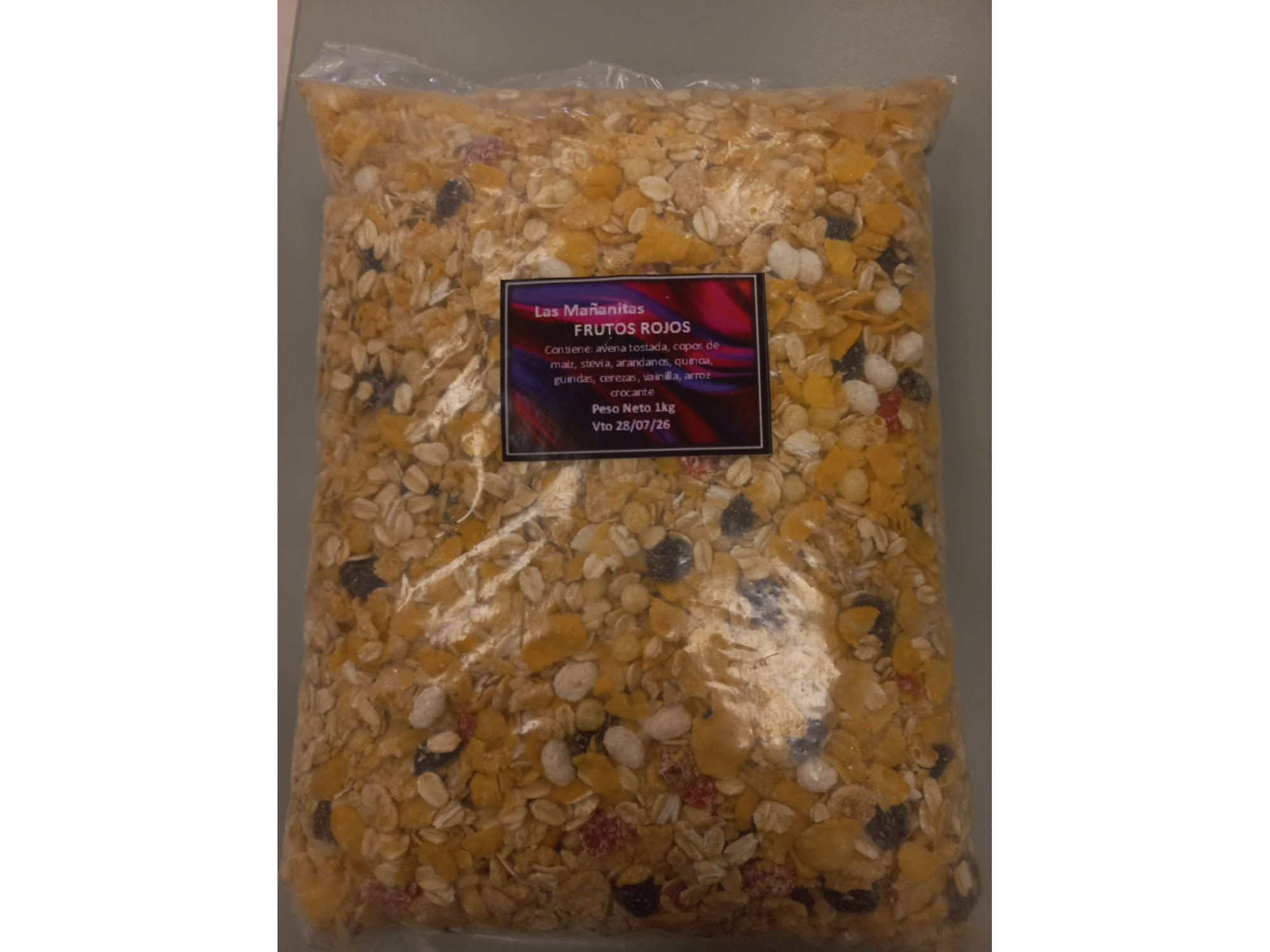 Granola con Frutos Rojos y Stevia LAS MAÑANITAS