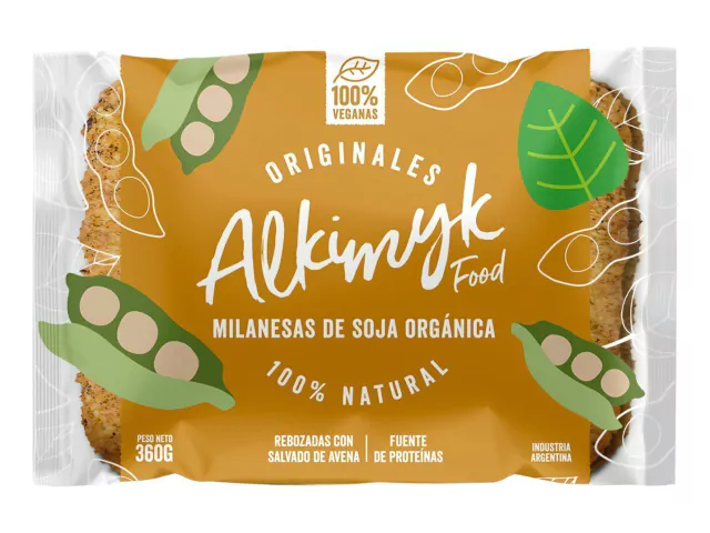 Milanesas de Soja Orgánicas 100% Natural 360g ALKIMYK