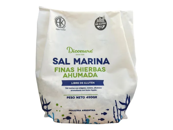 Sal Marina Finas Hierbas Ahumada 450g DICOMERE