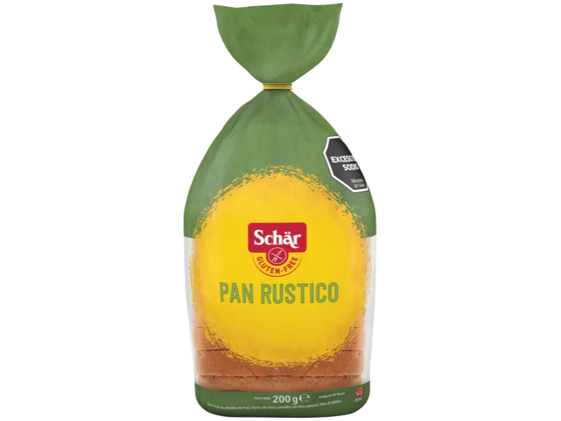 Pan Rústico SIN GLUTEN, SIN LACTOSA 200g SCHAR