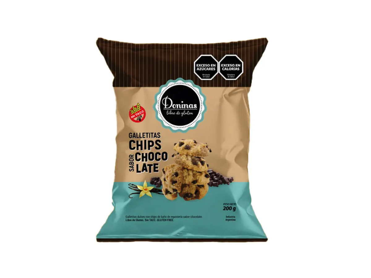 Galletitas Chips de Chocolate 200g DONINAS