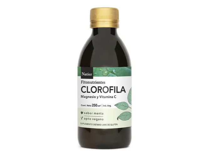 Clorofila sabor Menta SIN GLUTEN 250ml NATIER