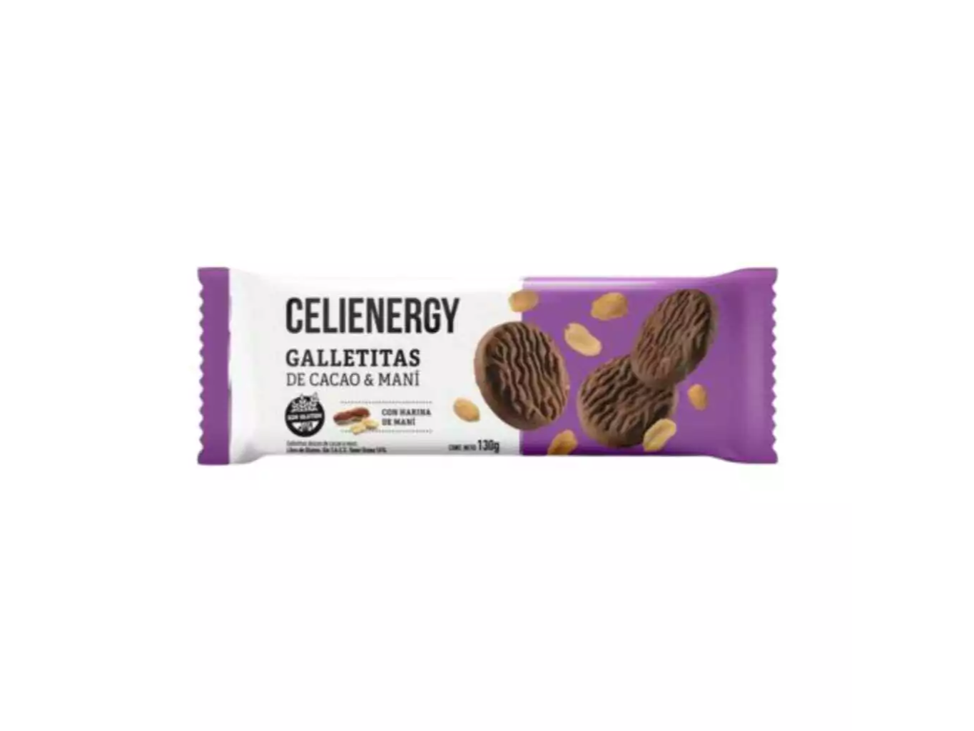 Galletitas de Cacao y Maní CELIENERGY