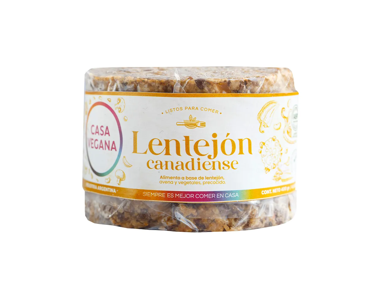 Medallones Lentejón Canadiense x 4u 400g CASA VEGANA