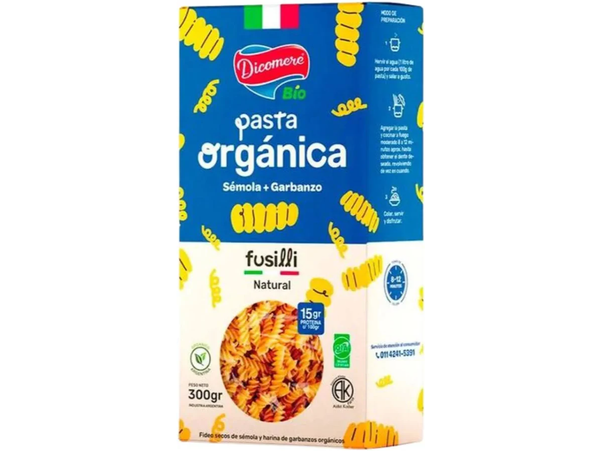 Pasta Orgánica Natural 500g DICOMERE