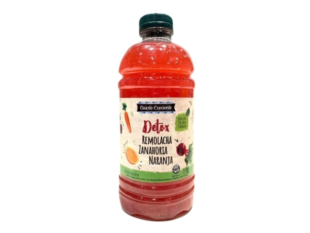 Jugo Detox Remolacha, Zanahoria, Naranja con Stevia 1L CUARTO CRECIENTE