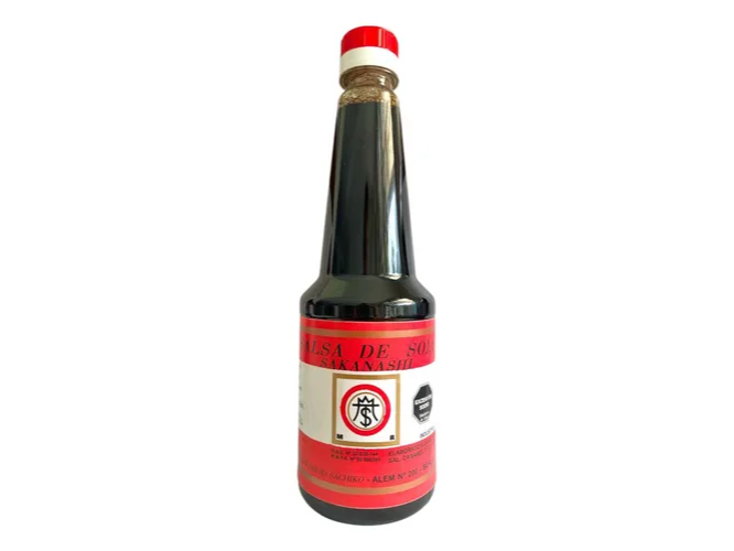 Salsa de Soja Concentrada Etiqueta Roja 450ml SAKANASHI