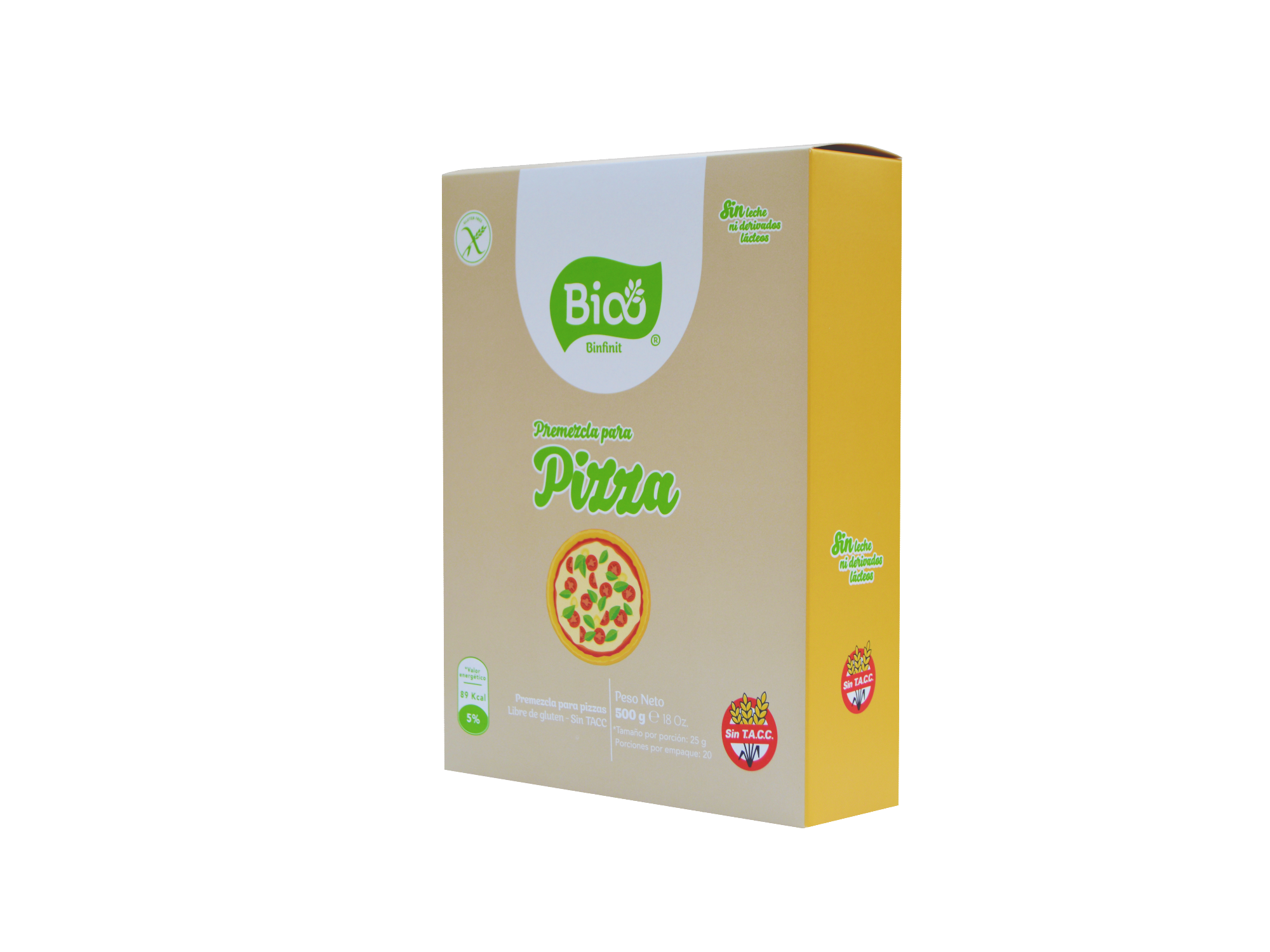 Premezcla para Pizza SIN GLUTEN 500g BINFINIT